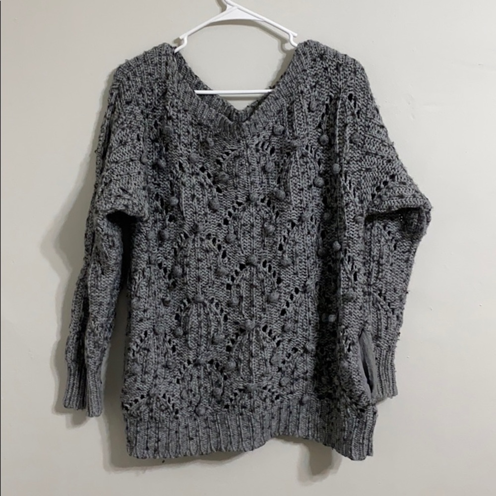 UO Kimchi & Blue Crochet Sweater